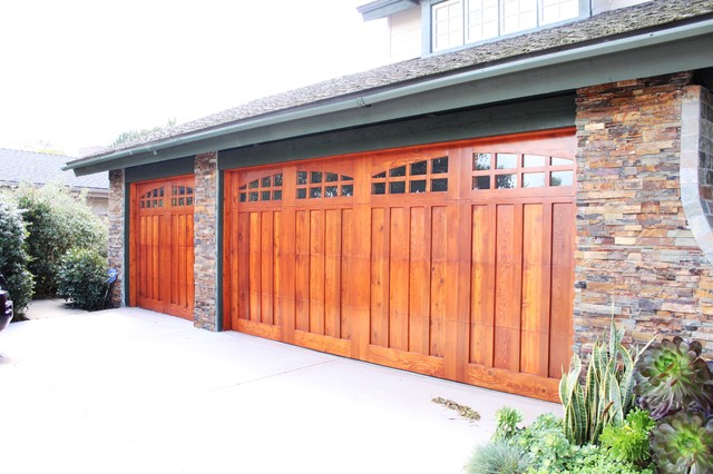 Custom Wood Doors Craftsman Garage San Diego By