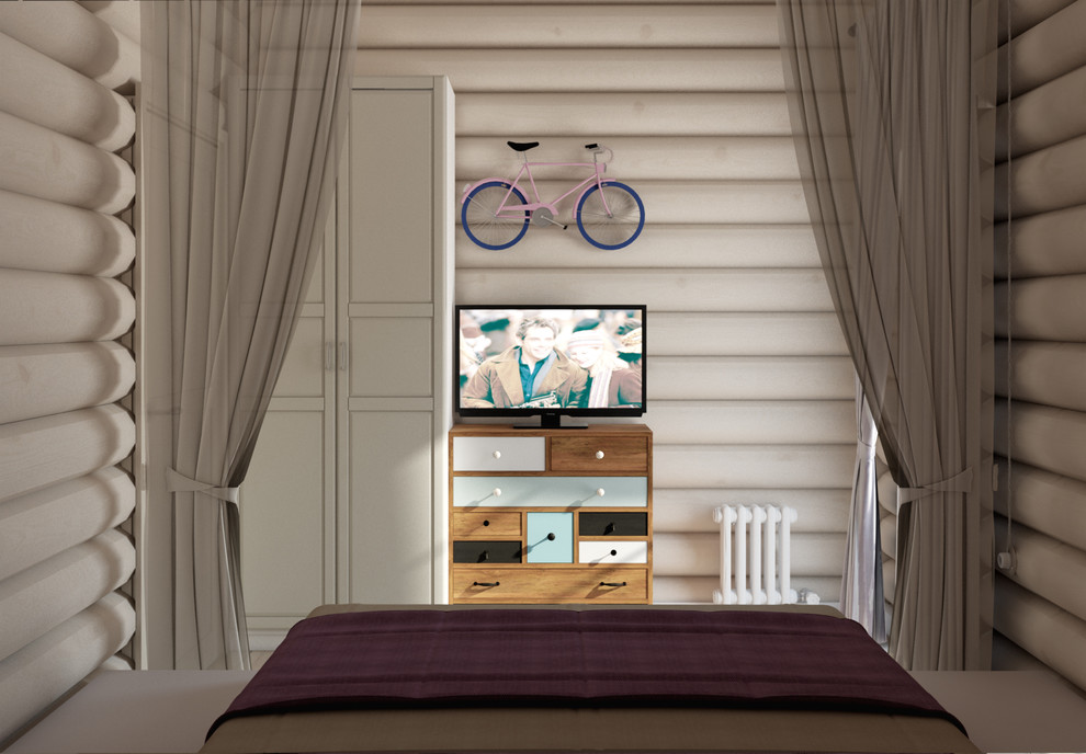 Сруб в современно-классическом стиле