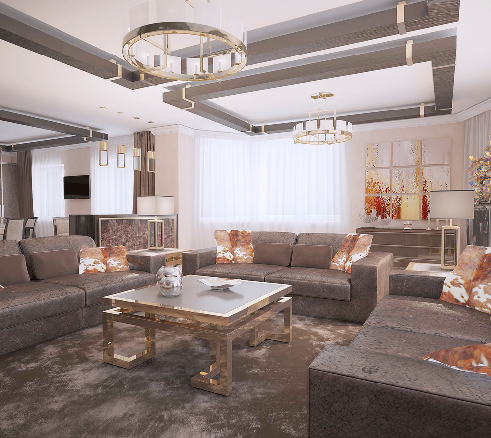 Дизайн-проект квартиры в современном стиле площадью 200м2