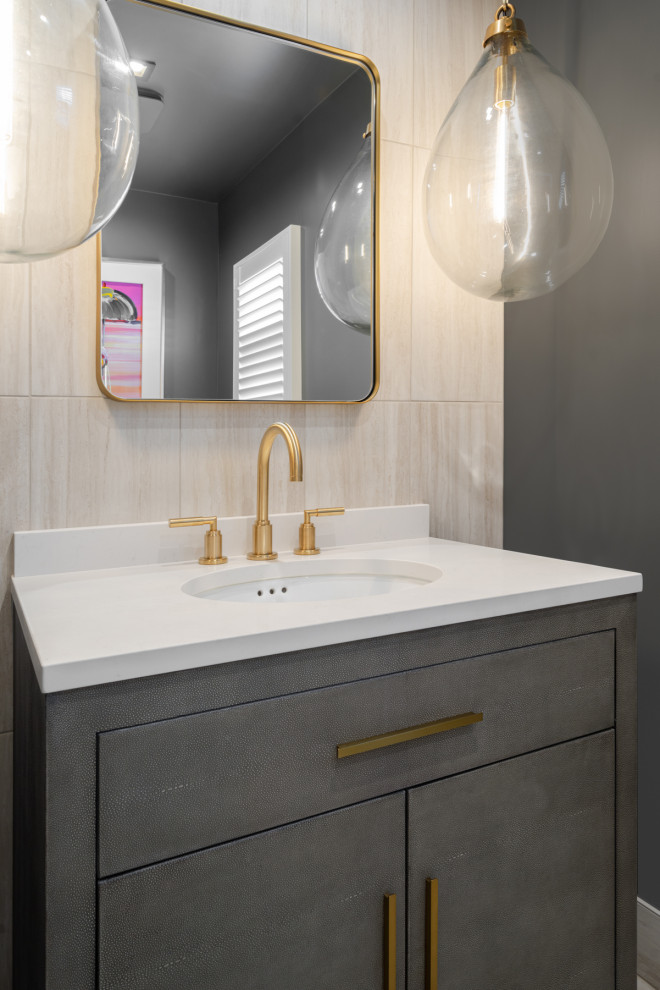 San Diego Kitchen and Powder Bath - Modern - Powder Room - San Diego ...
