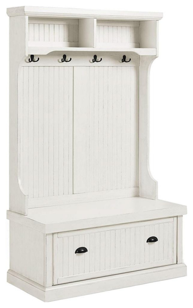 Seaside Corner Hall Tree Transitional Hall Trees by Crosley