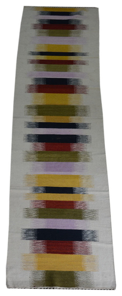 Oriental Rug Flat Weave Durie Kilim Runner Hand Woven Rug