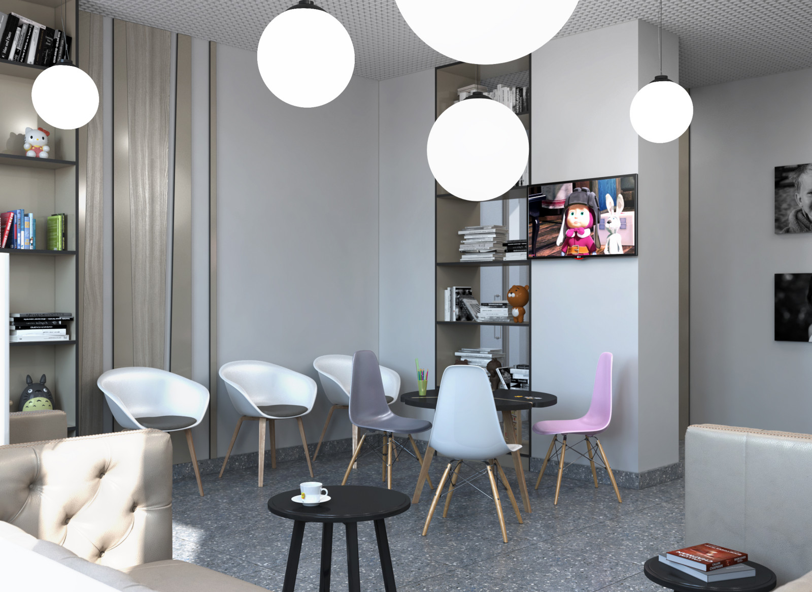 Визуализация холла медицинского центра