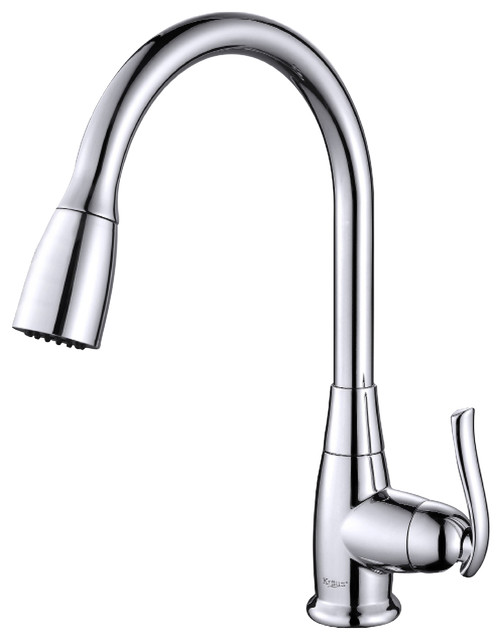 Single Lever Pull Out Kitchen Faucet Chrome