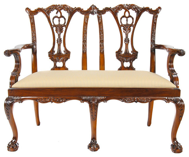 Chippendale Two Seat Chair Traditional Armchairs And Accent Chippendale Two Seat Chair Traditional Armchairs And Accent Chairs By Niagara Furniture