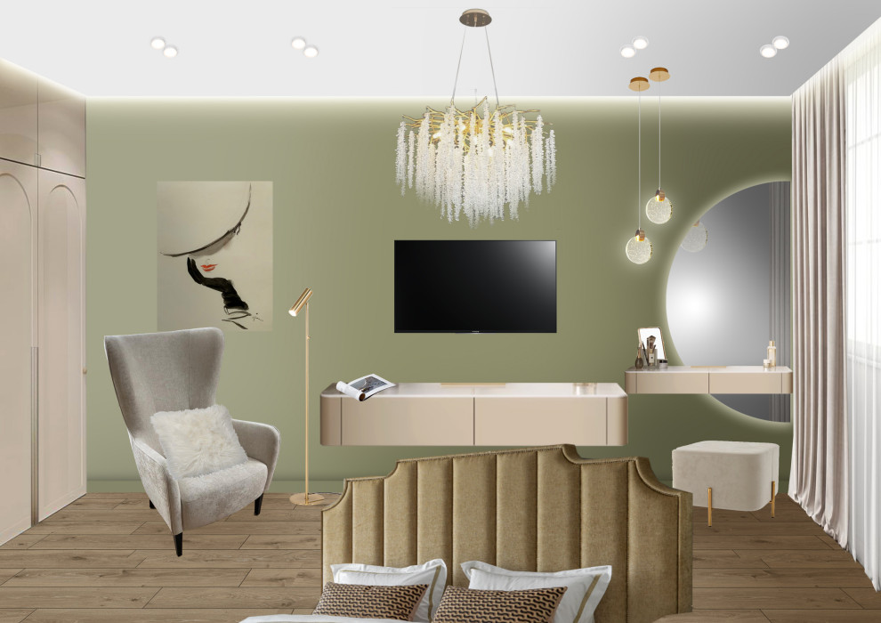 Спальня-гостиная для девушки