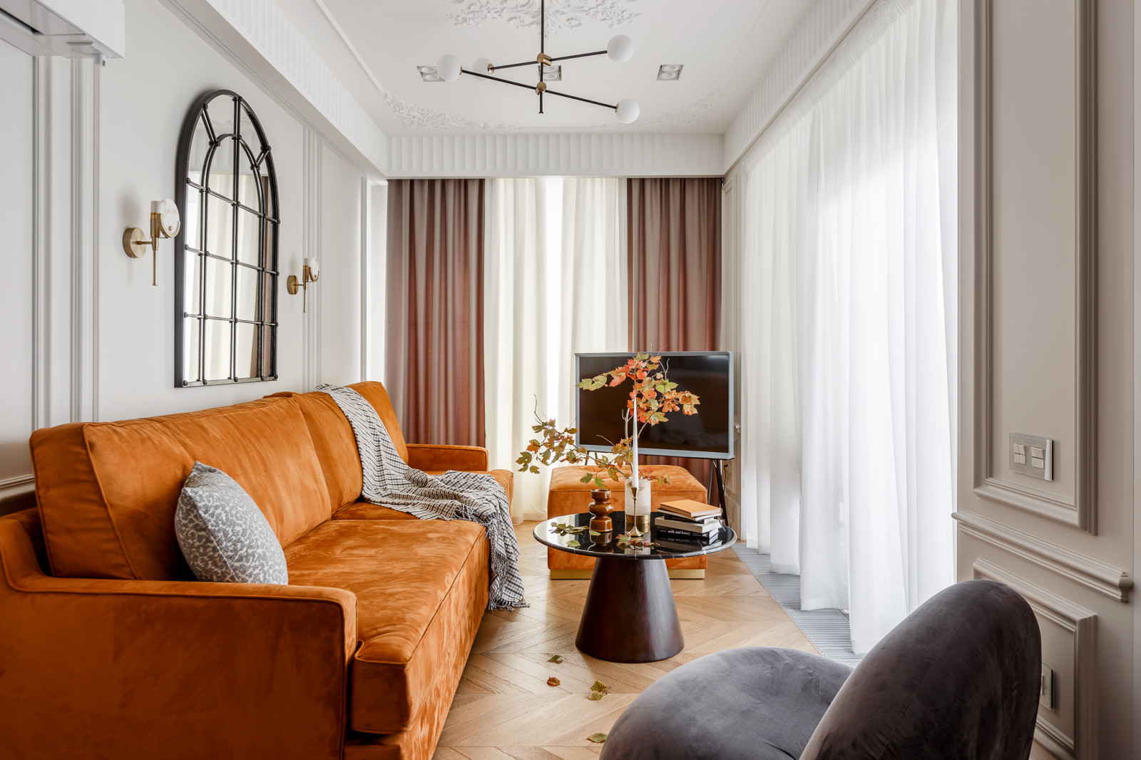 Реализованный дизайн проект квартиры в ЖК "Горный"