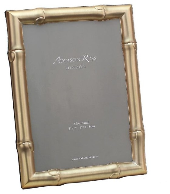 Addison Ross Wide Bamboo Matte Gold Photo Frame Asian Picture