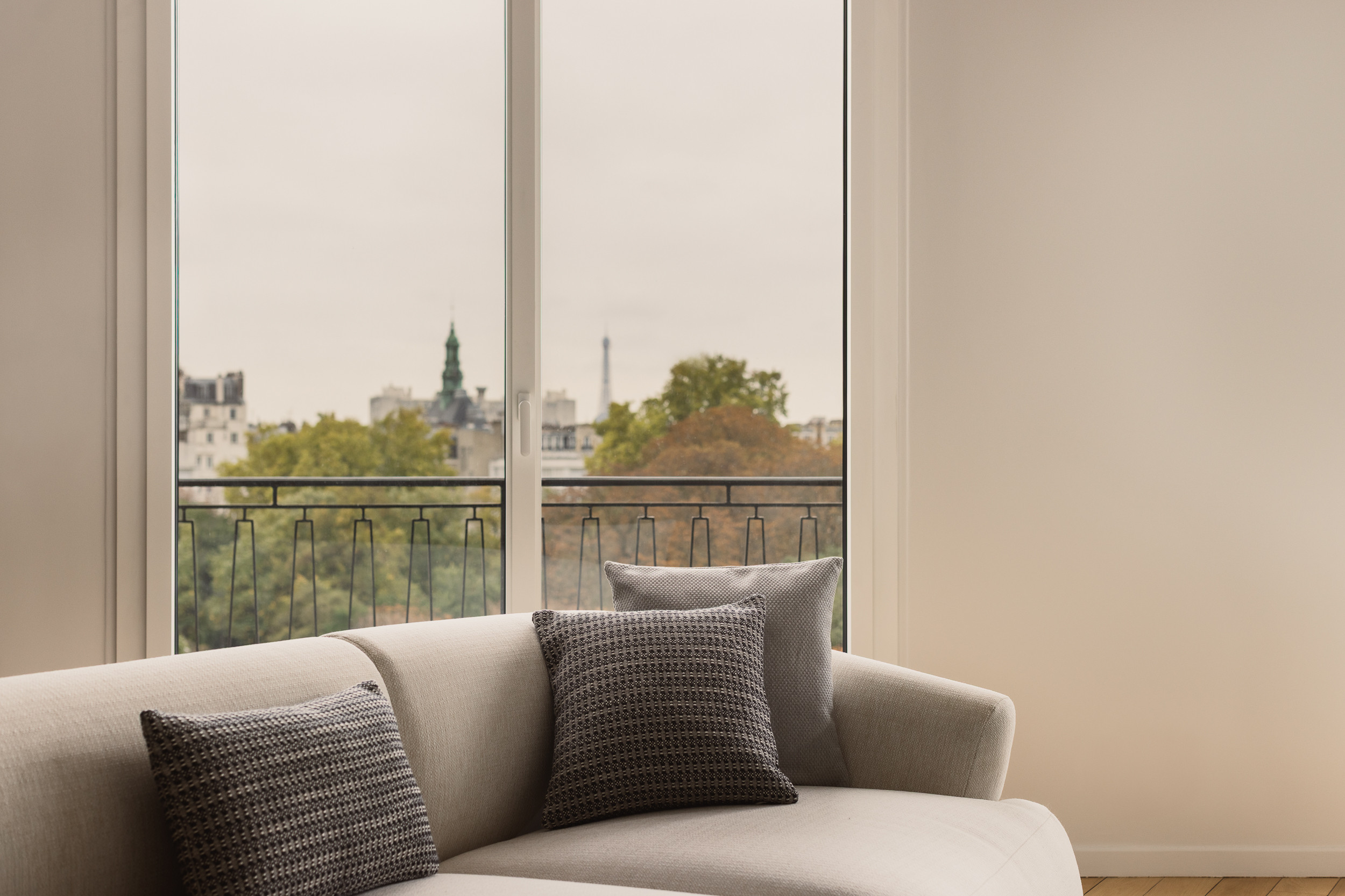 Circulations, courbes et nouvelle respiration pour ce 105m2