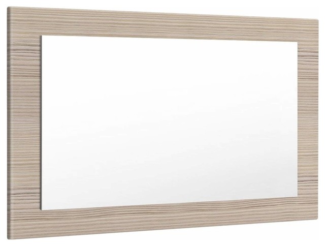 Rectangular Wall Mounted Mirror Mdf With Rounded Edges Modern Rectangular Wall Mounted Mirror Mdf