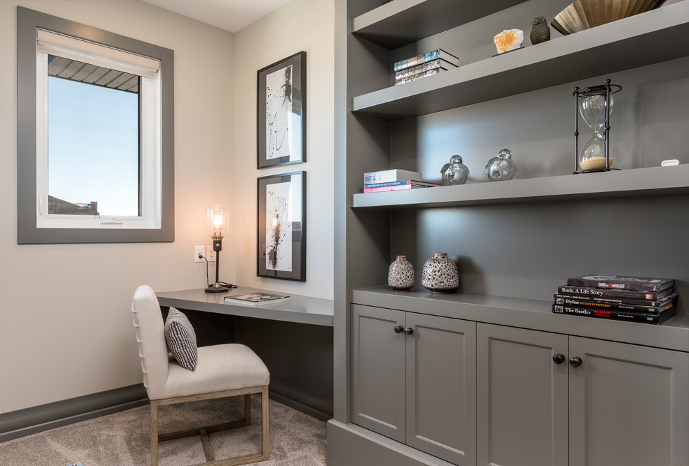 Inspiration for a transitional home design remodel in Calgary