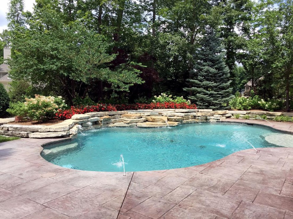 This is an example of a traditional pool in Cincinnati.