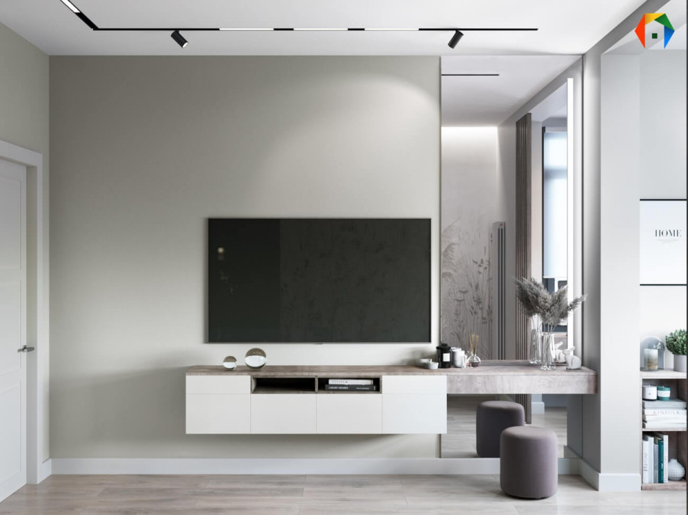 Серебрякова. Дизайн-проект трешки с кухней-гостиной