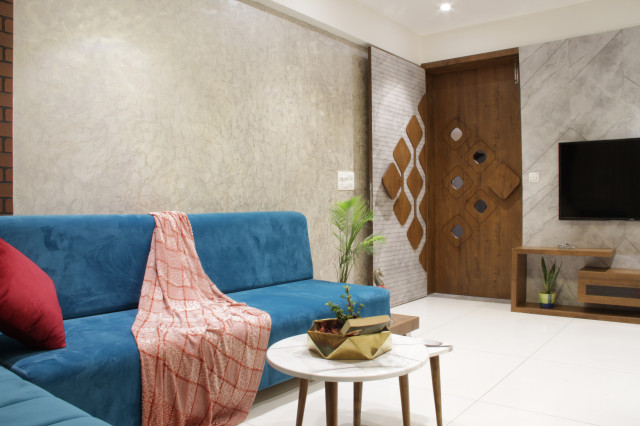 3BHK apartment modern-wohnbereich