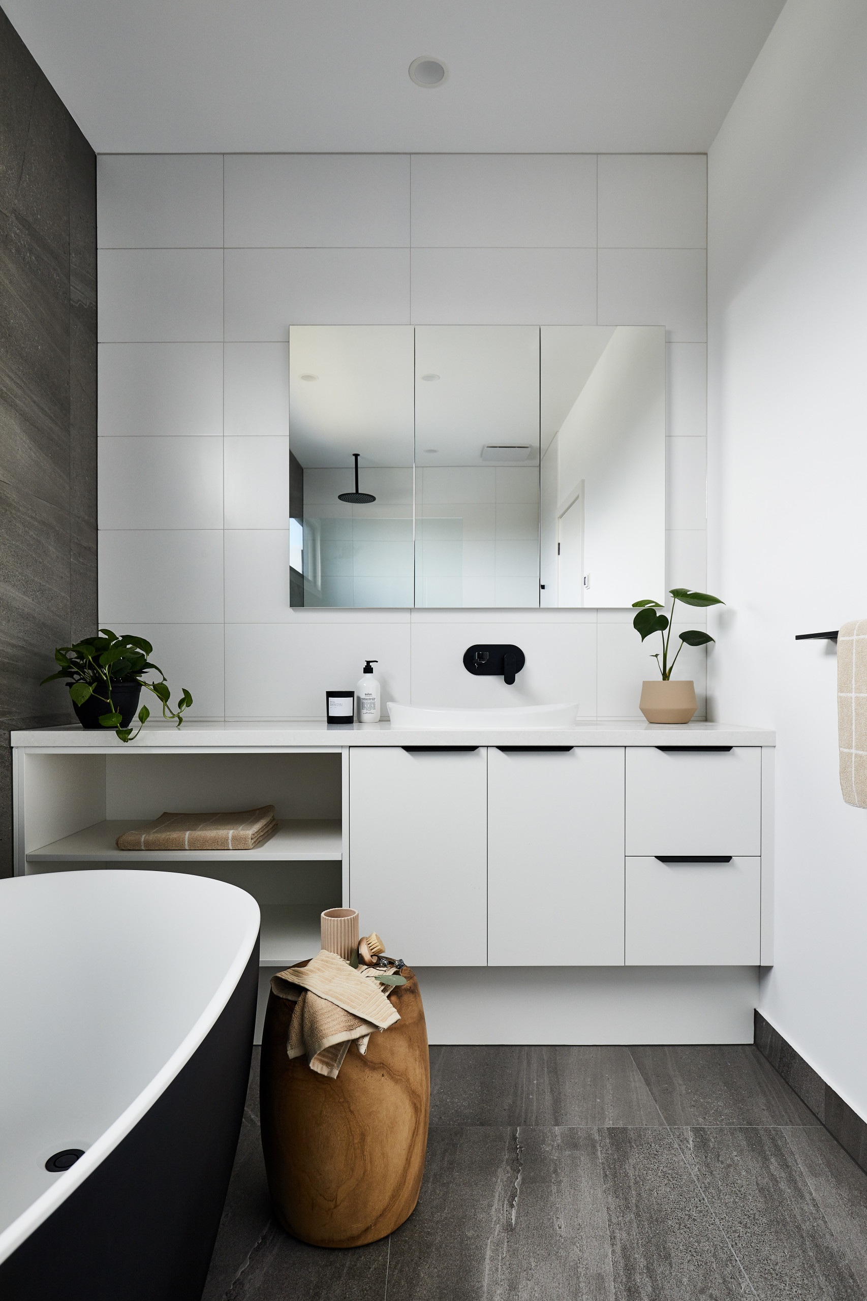 Elevate Your Bathroom with Stylish Black Terrazzo Accessories