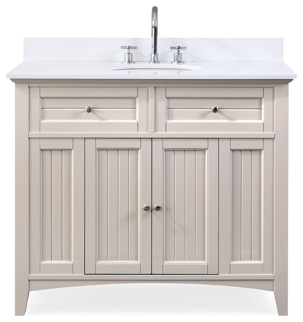 42 Thomasville Farmhouse Taupe Bathroom Vanity Transitional Bathroom Vanities And Sink Consoles By Chans Furniture Houzz