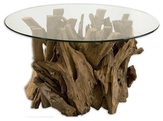 Driftwood Cocktail Table eclectic-coffee-tables