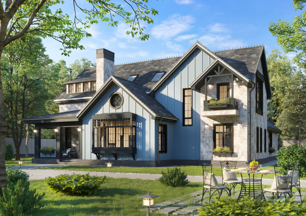 Современная классика. Загородный дом во Владимирской области.