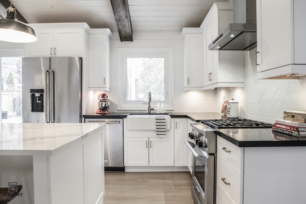 Kitchen - transitional kitchen idea in Toronto