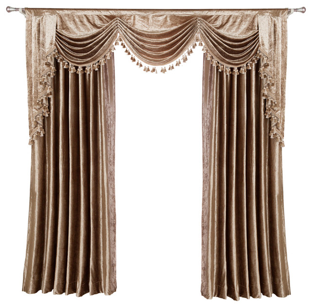 Luxurious Window Curtain Velvet Rocks Victorian Curtains By
