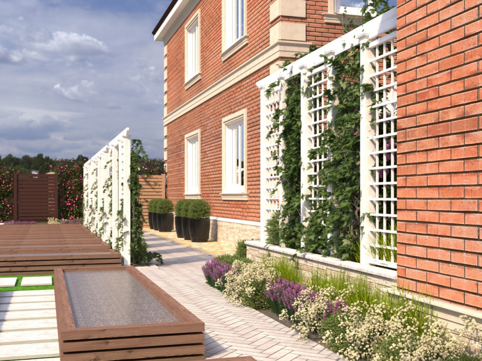 Ладшафтный дизайн участка с частным домом