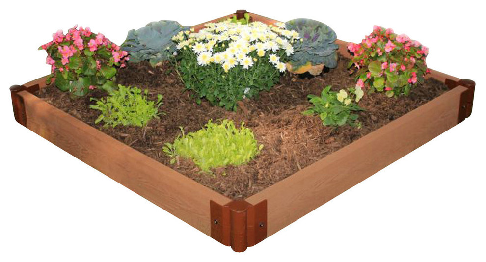 Two Inch Series 4 X12 X11 Composite Raised Garden Bed Kit Transitional Outdoor Pots And Planters By Frame It All Tm
