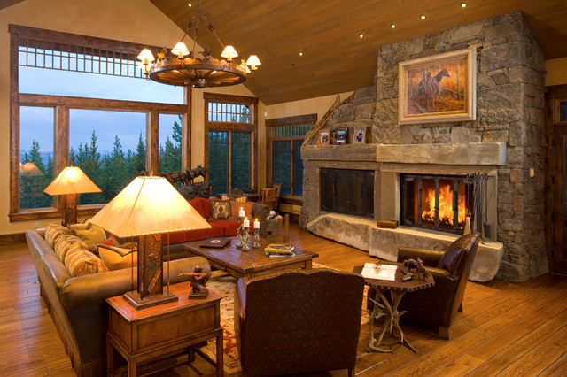 Yellowstone Club - Rustic - Living Room - Other - by Wade & Associates ...