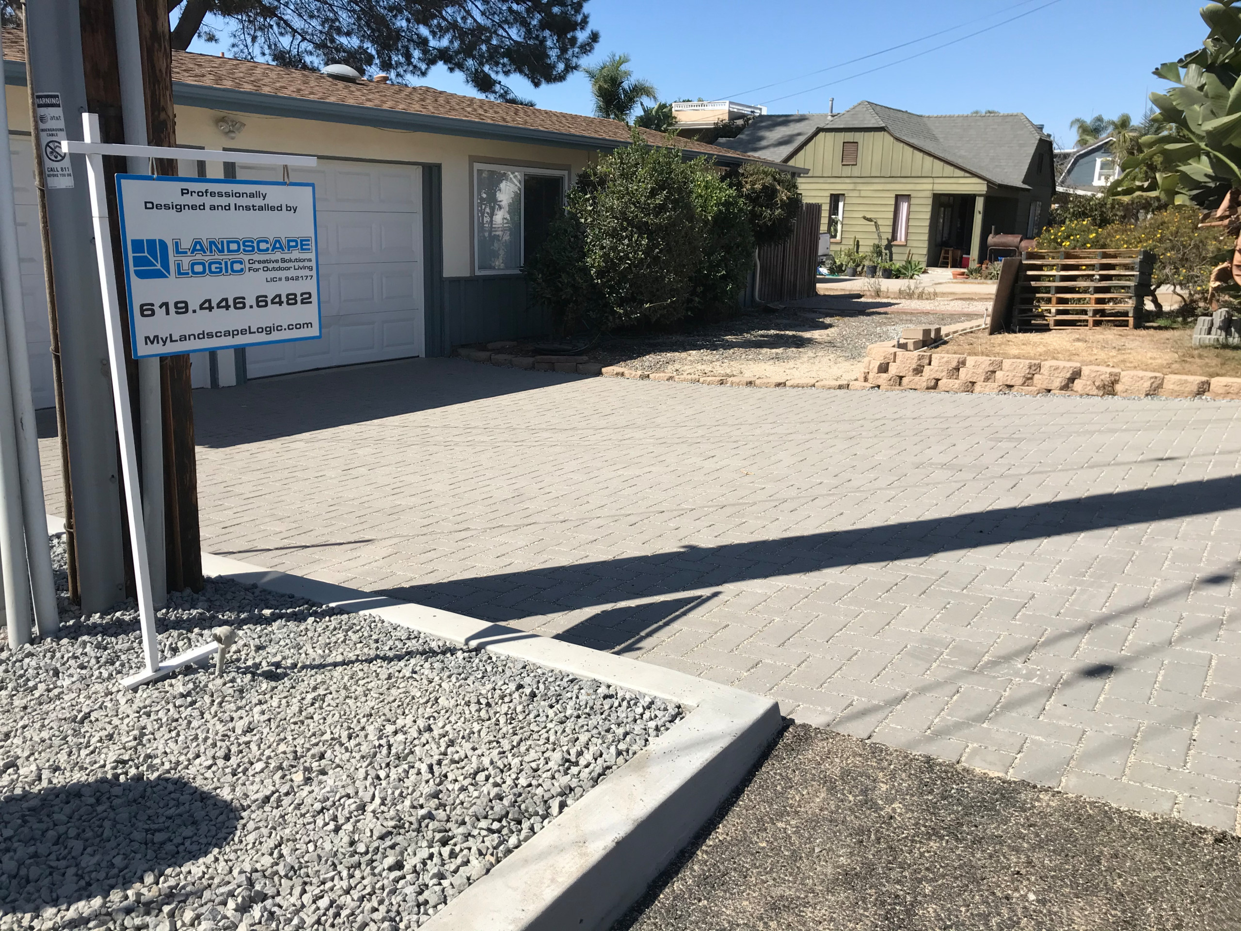 Paver Driveway Complete in Solana Beach