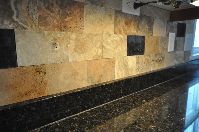 Granite Countertops And Tile Backsplash Ideas Eclectic