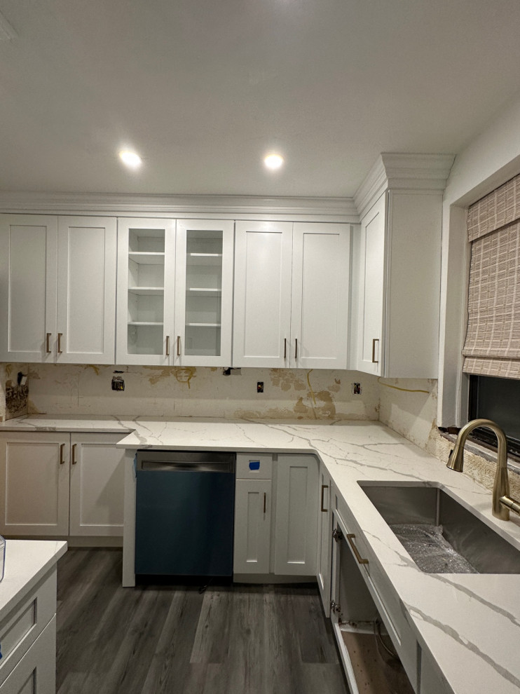 Quartz as backsplash or subway tile?