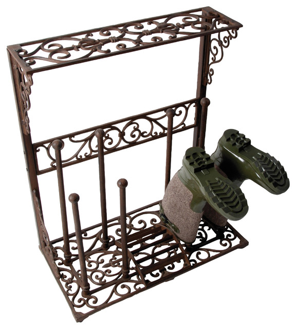 Parpadi Cast Iron Boot Rack Shoe Storage Houzz