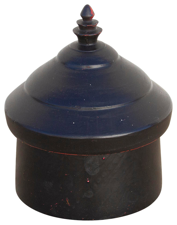 Churu Finely Turned Tika Box Asian Decorative Boxes by Decor Houzz