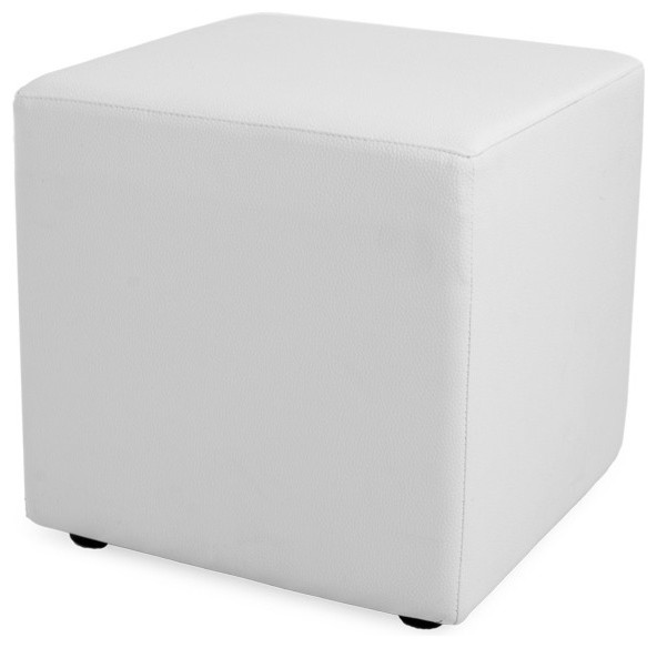 White Square Ottoman Contemporary Footstools And Ottomans by Urban 95