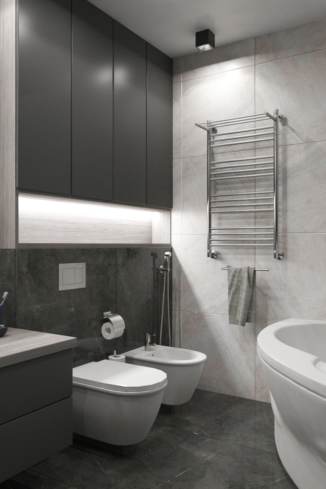 Дизайн интерьера трехкомнатной квартиры 115 м2 (Санкт-Петербург) ванная комната