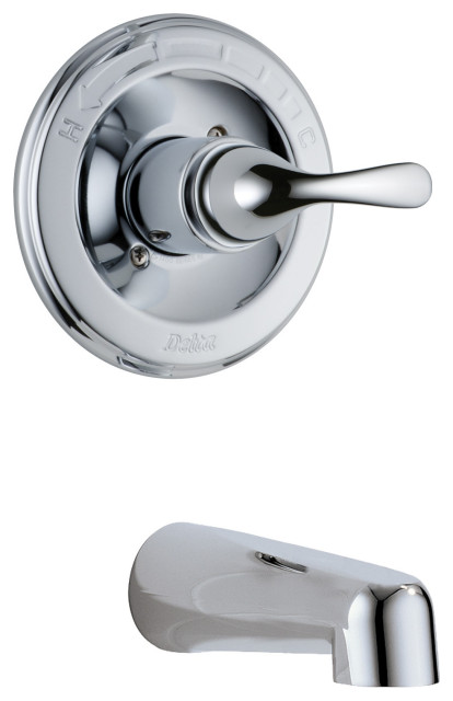 Delta T13120-LTS Classic Wall Mounted Bathtub Faucet-Only Trim ...