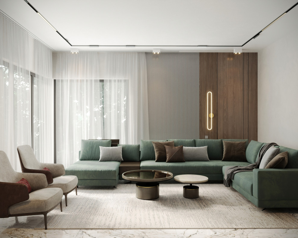 Загородный дом, минималистичный и строгий