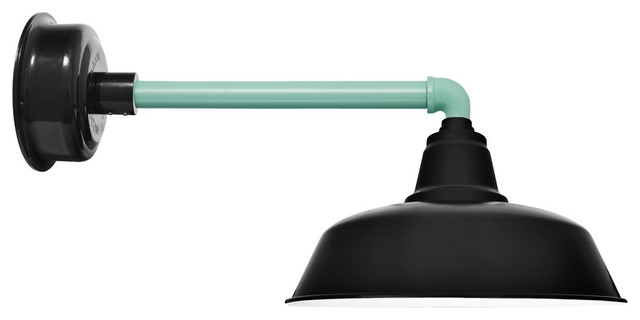 Goodyear LED Barn Light With Metropolitan Stem - Contemporary - Outdoor Wall Lights And Sconces ...