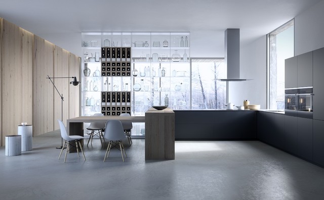 Cucine moderne modern-ytbehandling