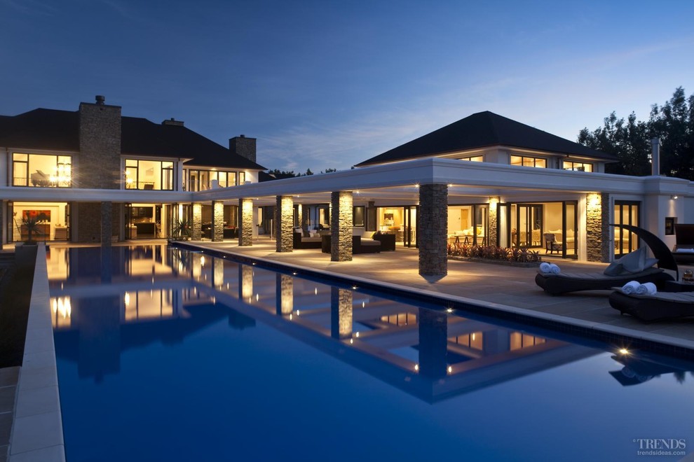Modern pool in Auckland.