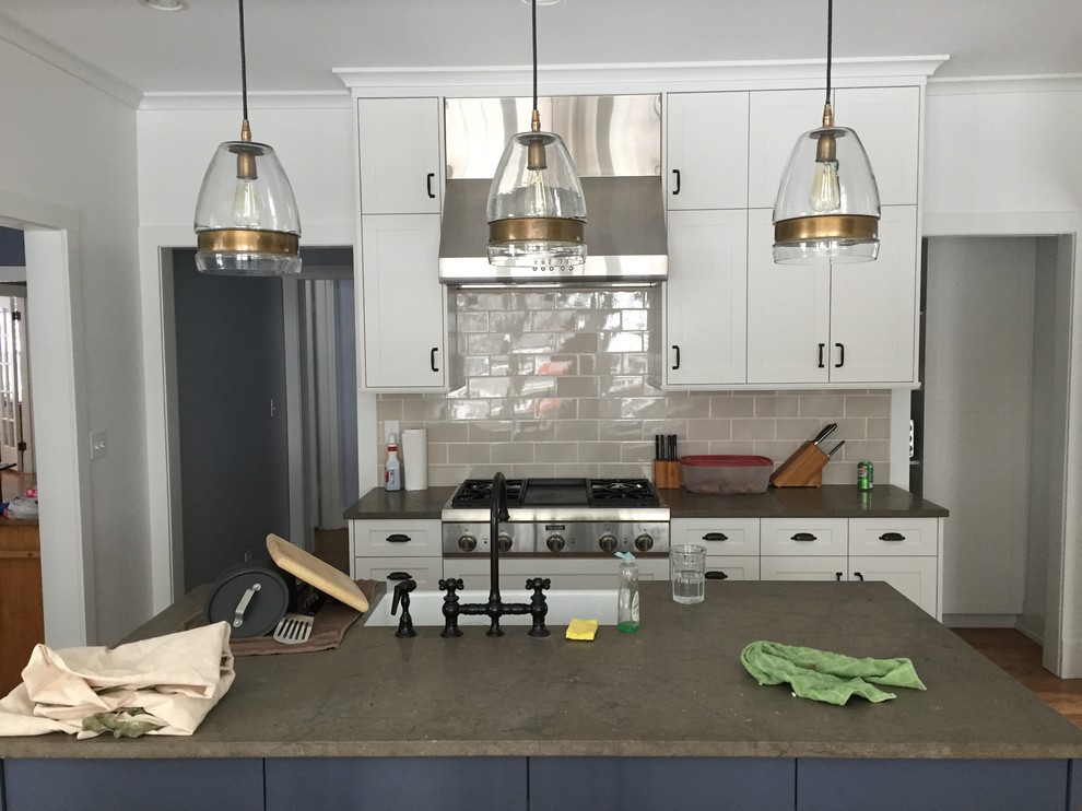 Transitional home design photo in Chicago
