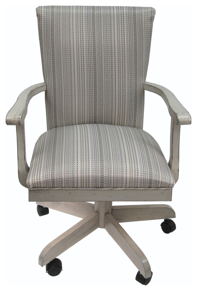 Swivel Wood Caster Dining Chair, 700 Chair on Wheels - Transitional ...