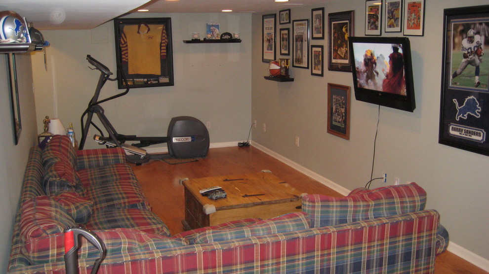 Example of a mid-sized classic home design design in Baltimore