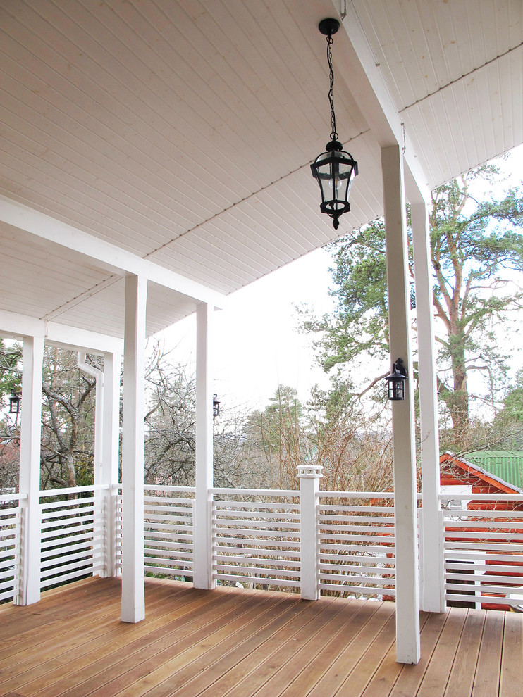 Одноэтажный загородный дом с баней