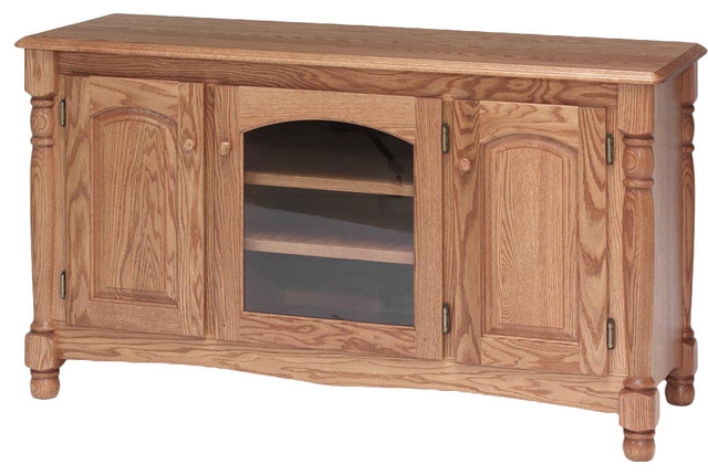 Country Trend Solid Wood Oak Tv Stand Traditional