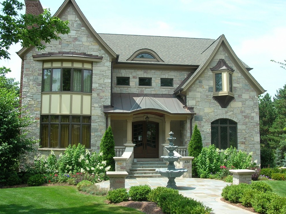 Royal Dusk Natural Stone Veneer Residential Exterior - Traditional ...