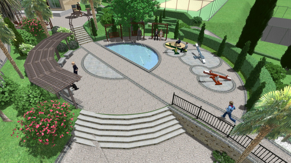 Детская площадка для санатория.