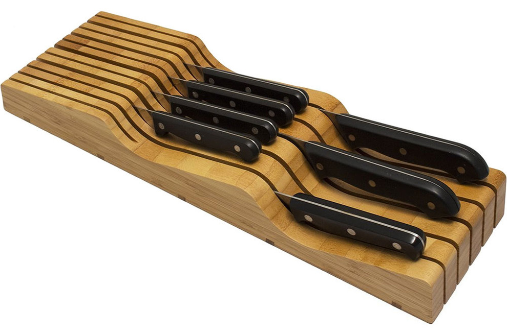 Totally Bamboo Bamboo In Drawer Knife Block Transitional Knife