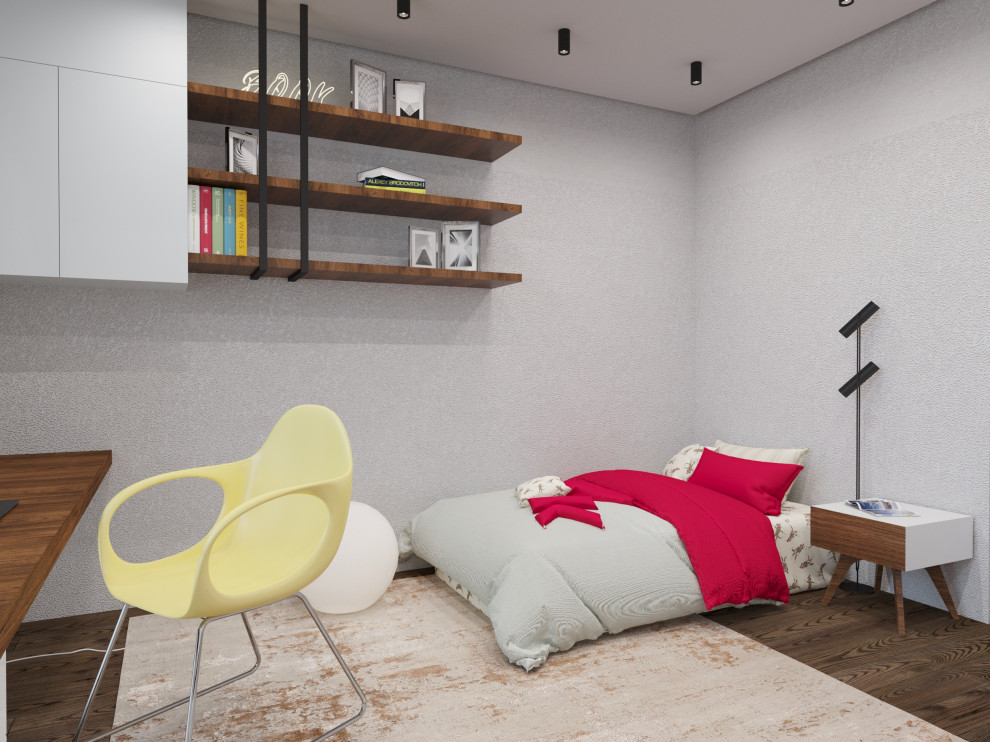 Современный интерьер двухуровневой квартиры