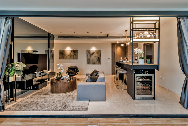 Amber Skye contemporary-living-room