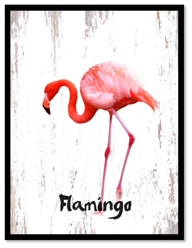 Flamingo Bird Canvas Print, 7"x9"